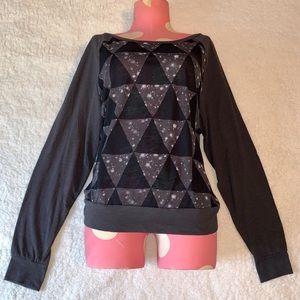 🔥SALE🔥VS PINK Triangle Galaxy Pullover S